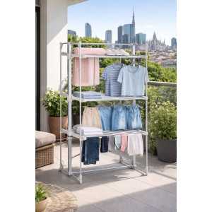 Sèche-linge électrique ASCIUGAMAX 400 W avec housse – Grande capacité de 30 kg